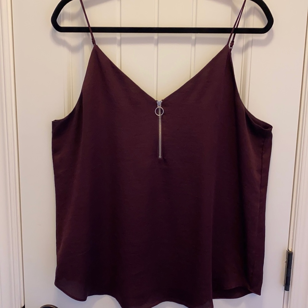 Express V-Neck 1/4 Zip Cami